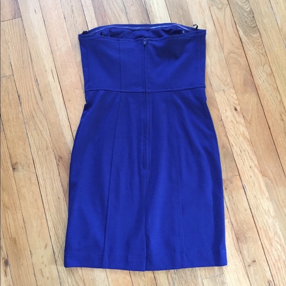 Forever 21 Blue Strapless Dress Sz M - Picture 3 of 3